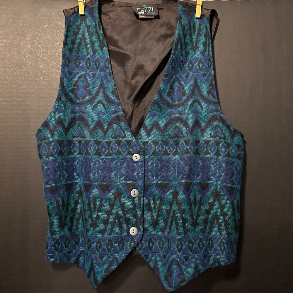 VINTAGE Woven Vest Petit Small